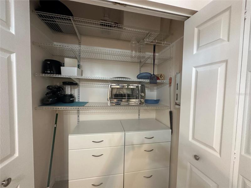 Storage in kitchen