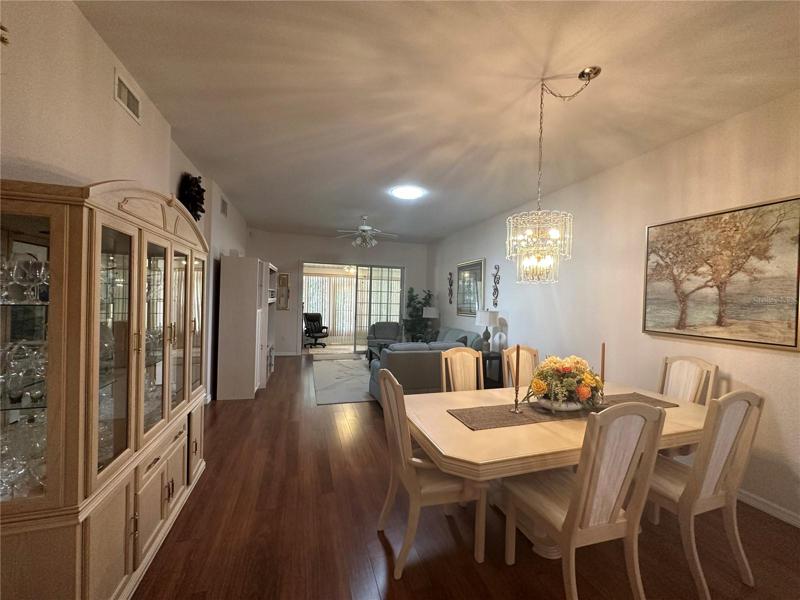 Dining Room to Living Room View & Solar Tube