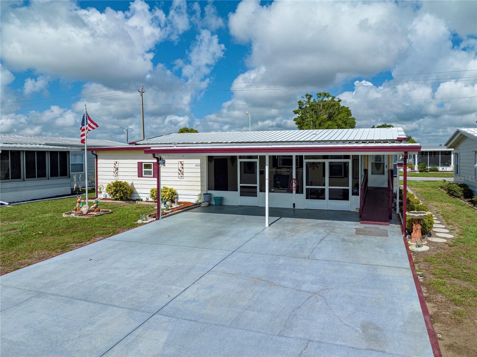 Large 2 car carport