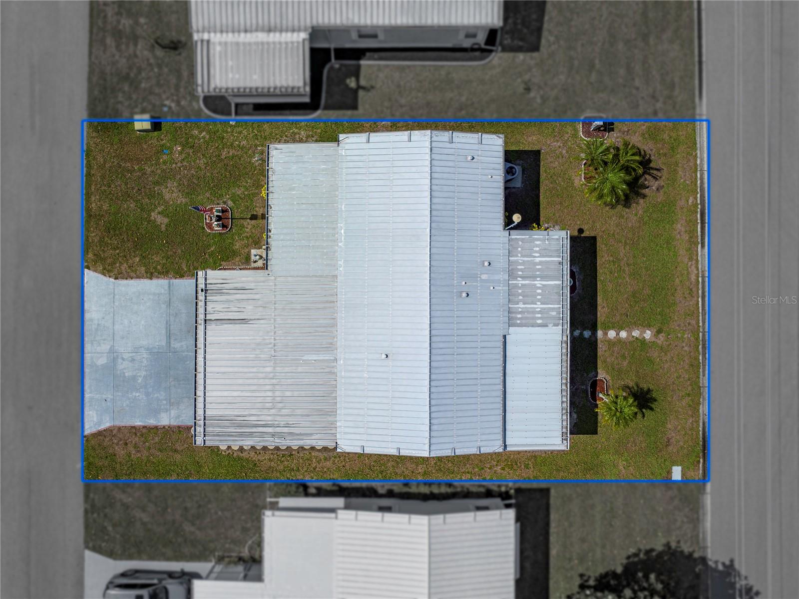 Aerial view of community