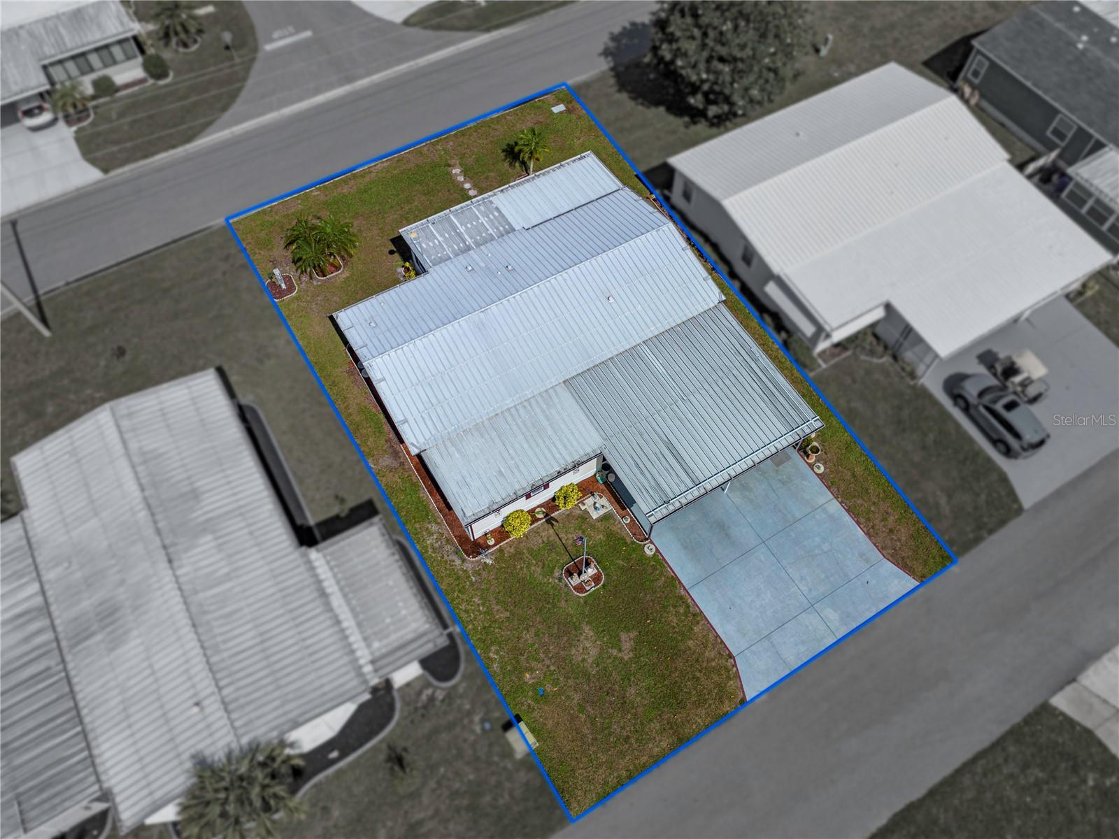 Aerial view of home