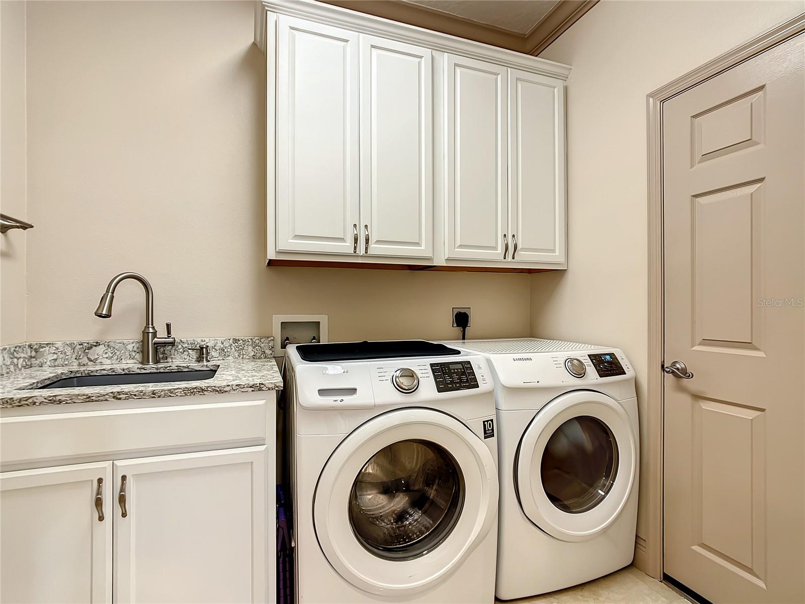 LAUNDRY ROOM WITH NEW SINK AND VANITY