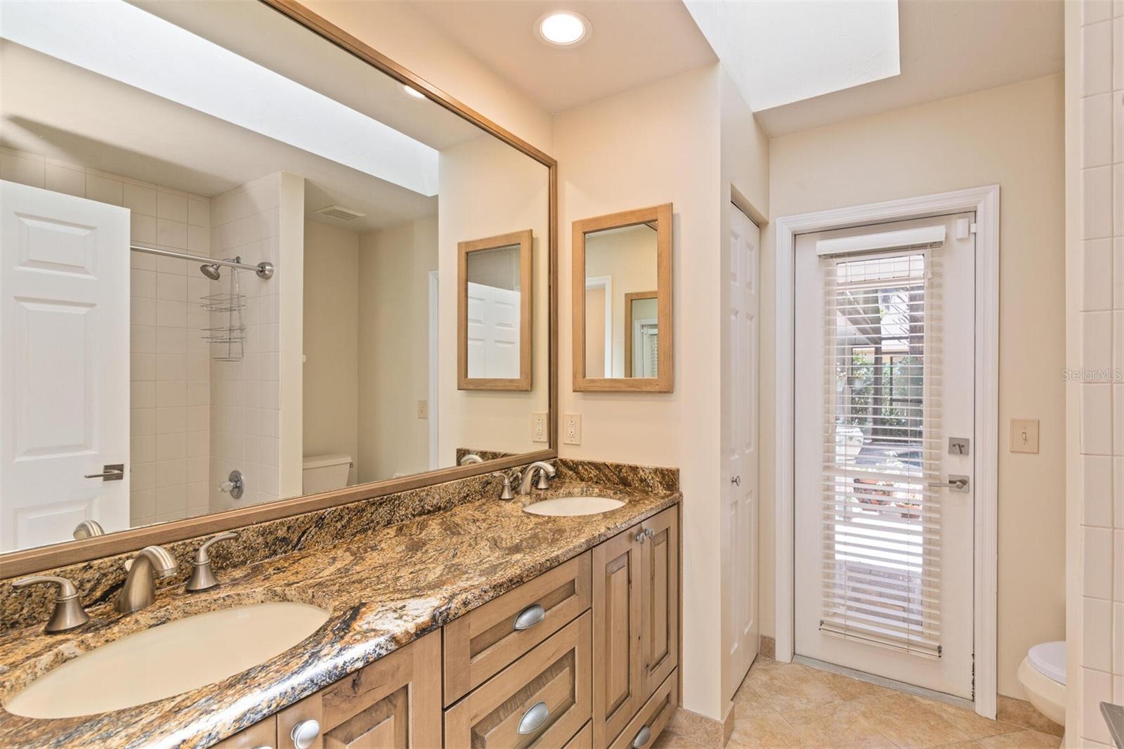 Guest Bathroom with Pool Access