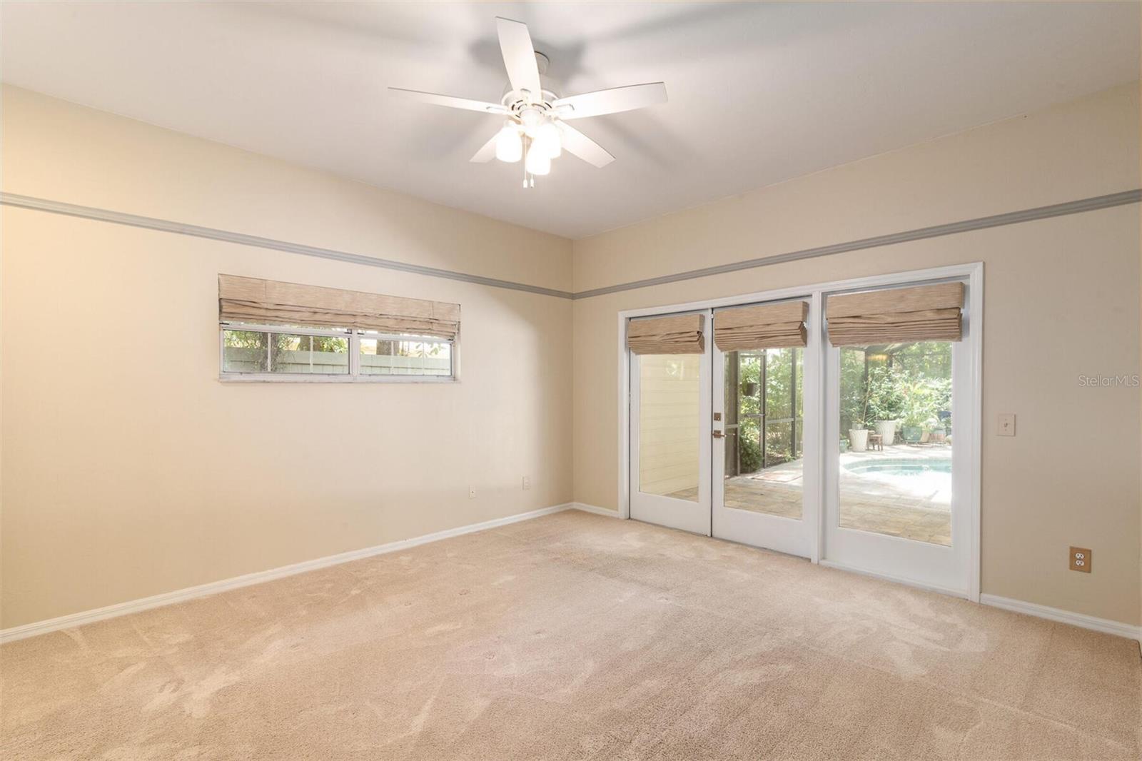 Master Bedroom with Pool Access