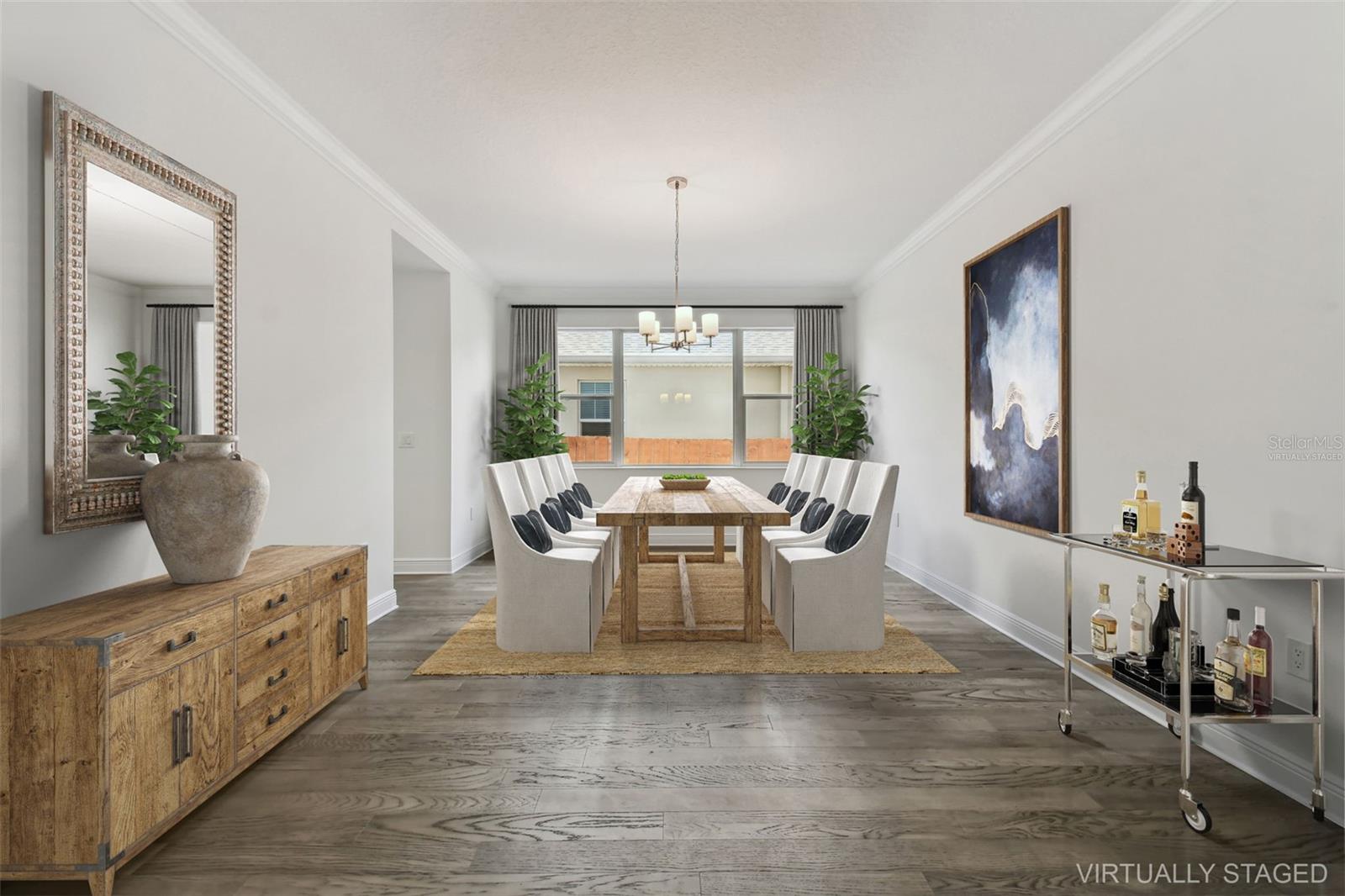 Dining-virtually staged