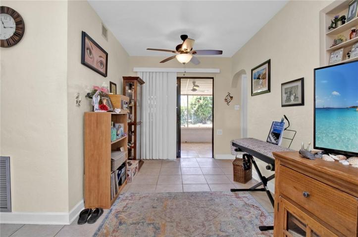 Bonus room off the living room