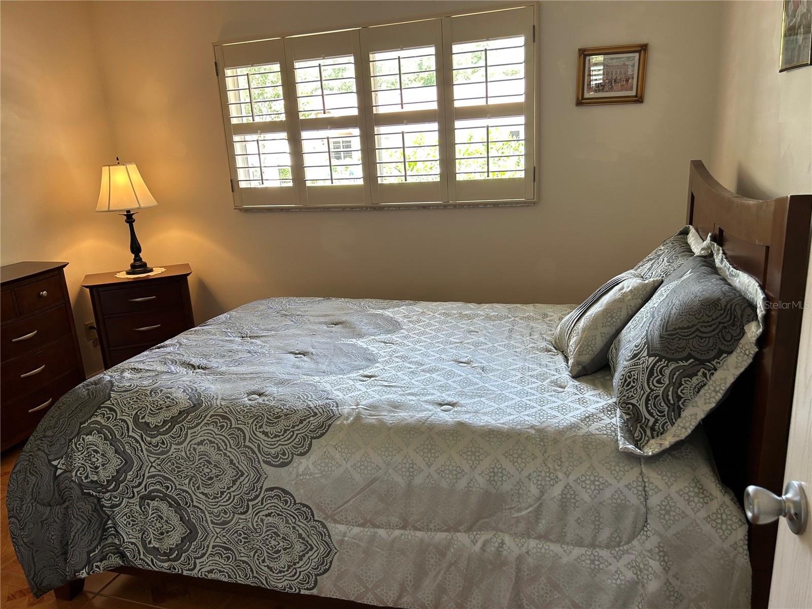 guest bedroom in front of house