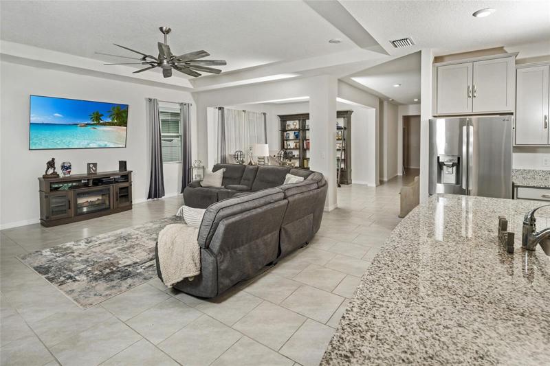 Family Room and dining room