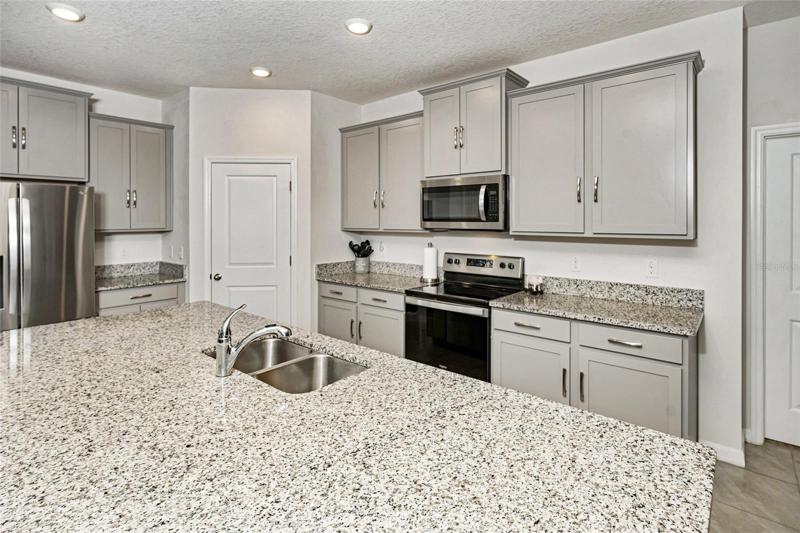Pantry closet in kitchen