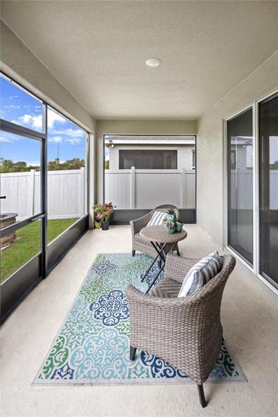 Screened lanai