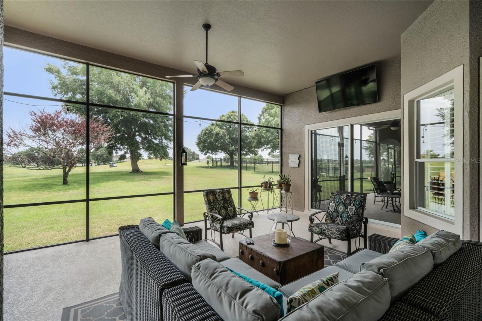EXTENDED COVERED AND ENCLOSED LANAI