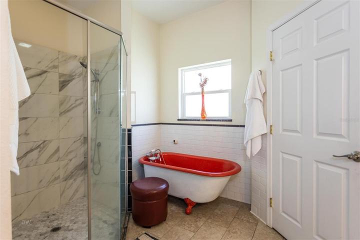 Master Shower and water closet