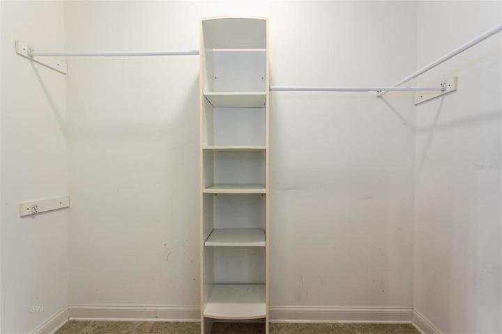 Master walk in closet