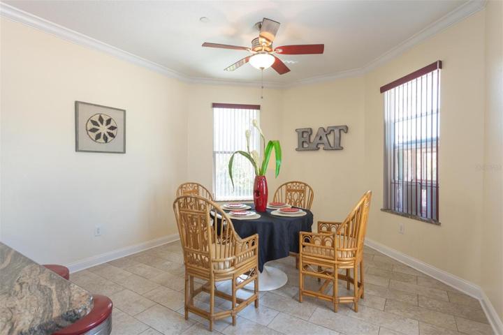 Dining area off of the kitchen.