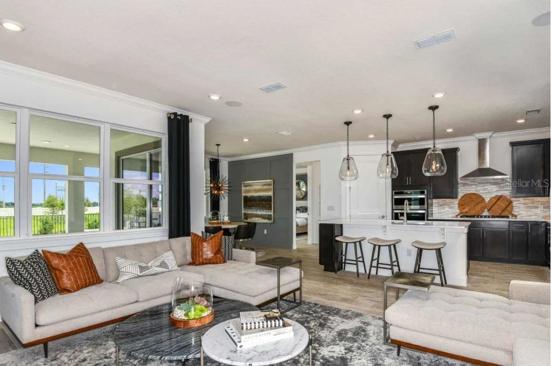 Model Home Design Only. Pictures and furnishings are for illustrative purposes only. Elevations, colors and options may vary. Furniture is for model home staging only.