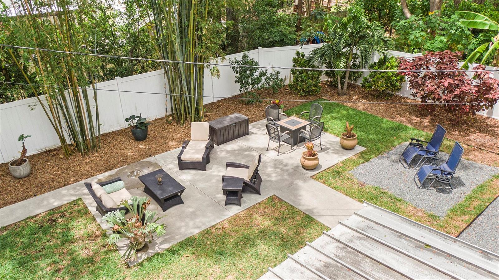 Invite friends and family over to relax in your backyard.