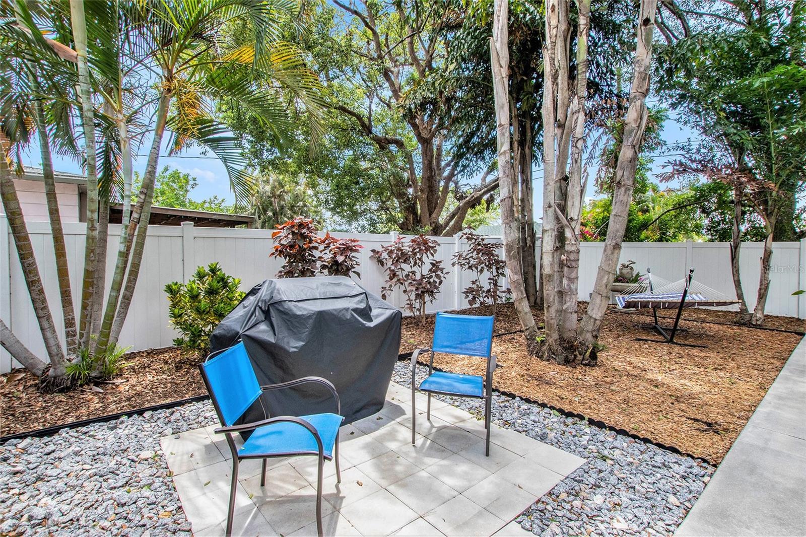 Grilling  area or you can install a hot tub- electrical outlets already installed!