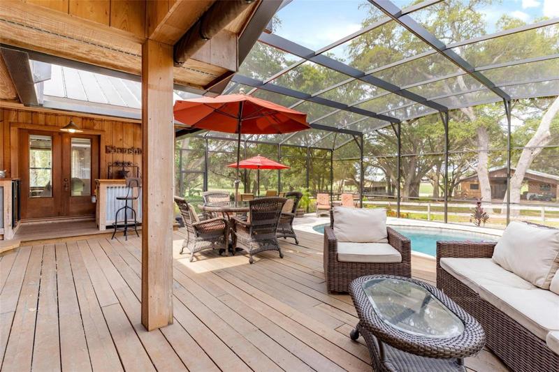 Screen Enclosed Lanai and Pool Area