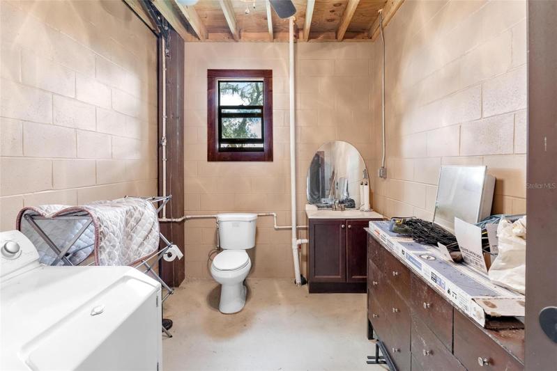 Bathroom and Laundry Area