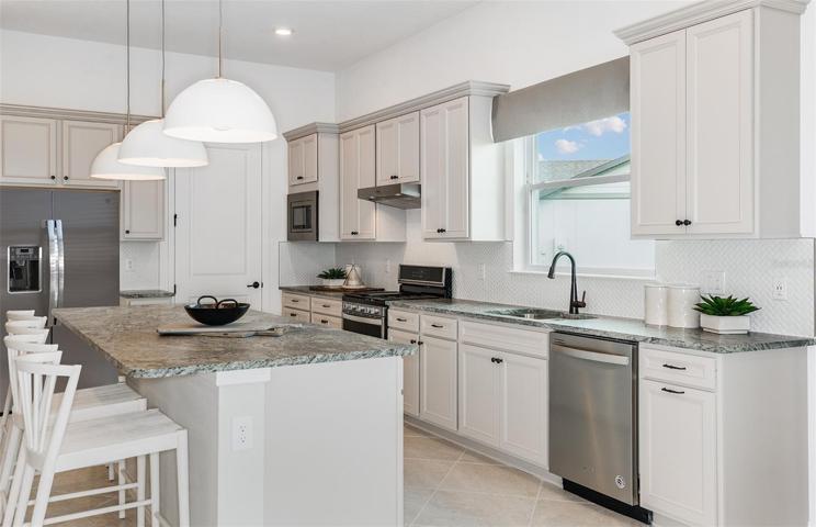 Model Home Design Only. Pictures and furnishings are for illustrative purposes only. Elevations, colors and options may vary. Furniture is for model home staging only.