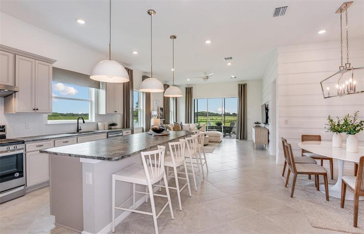 Model Home Design Only. Pictures and furnishings are for illustrative purposes only. Elevations, colors and options may vary. Furniture is for model home staging only.
