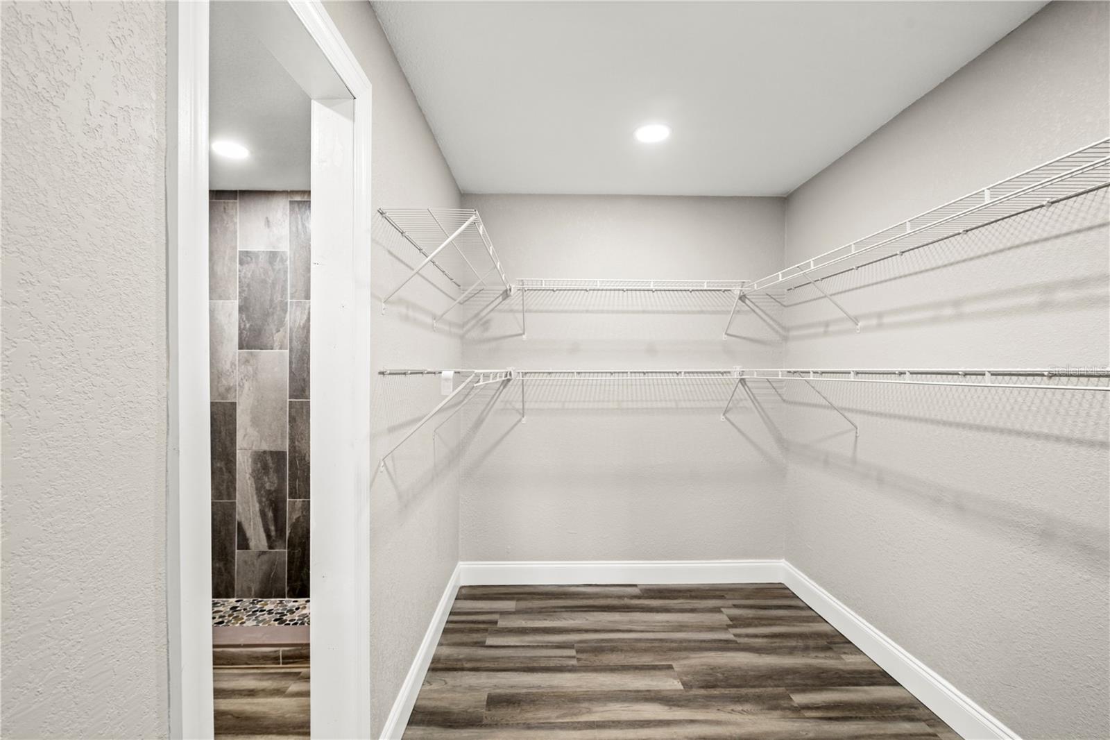 large walk-in closet