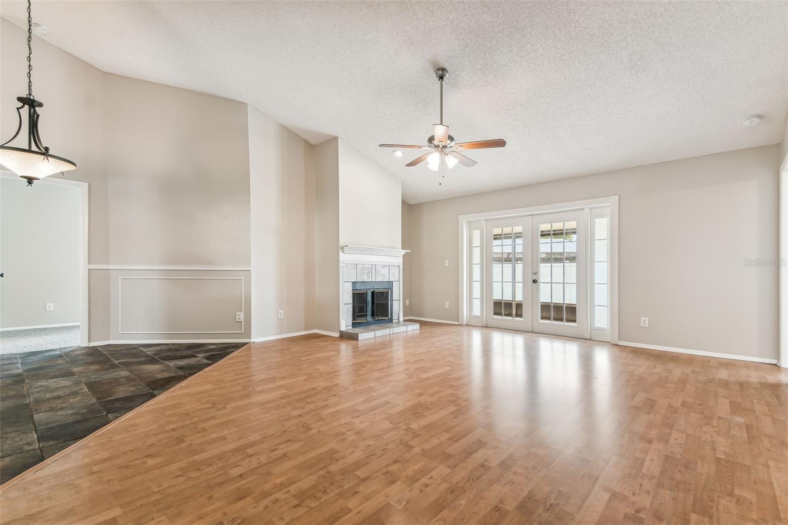 Large semi open floorplan.