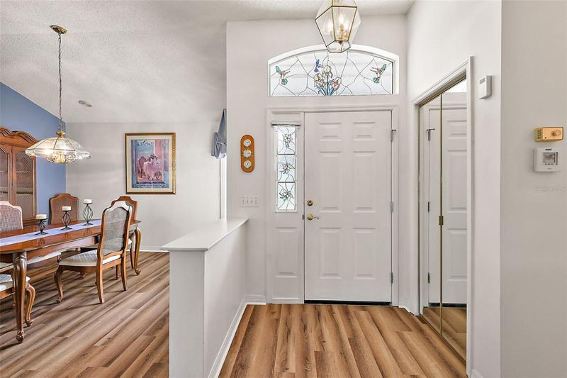 Front entrance w/luxury vinyl plank flooring