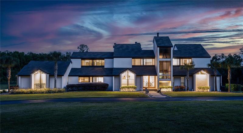 Front Elevation at Twilight