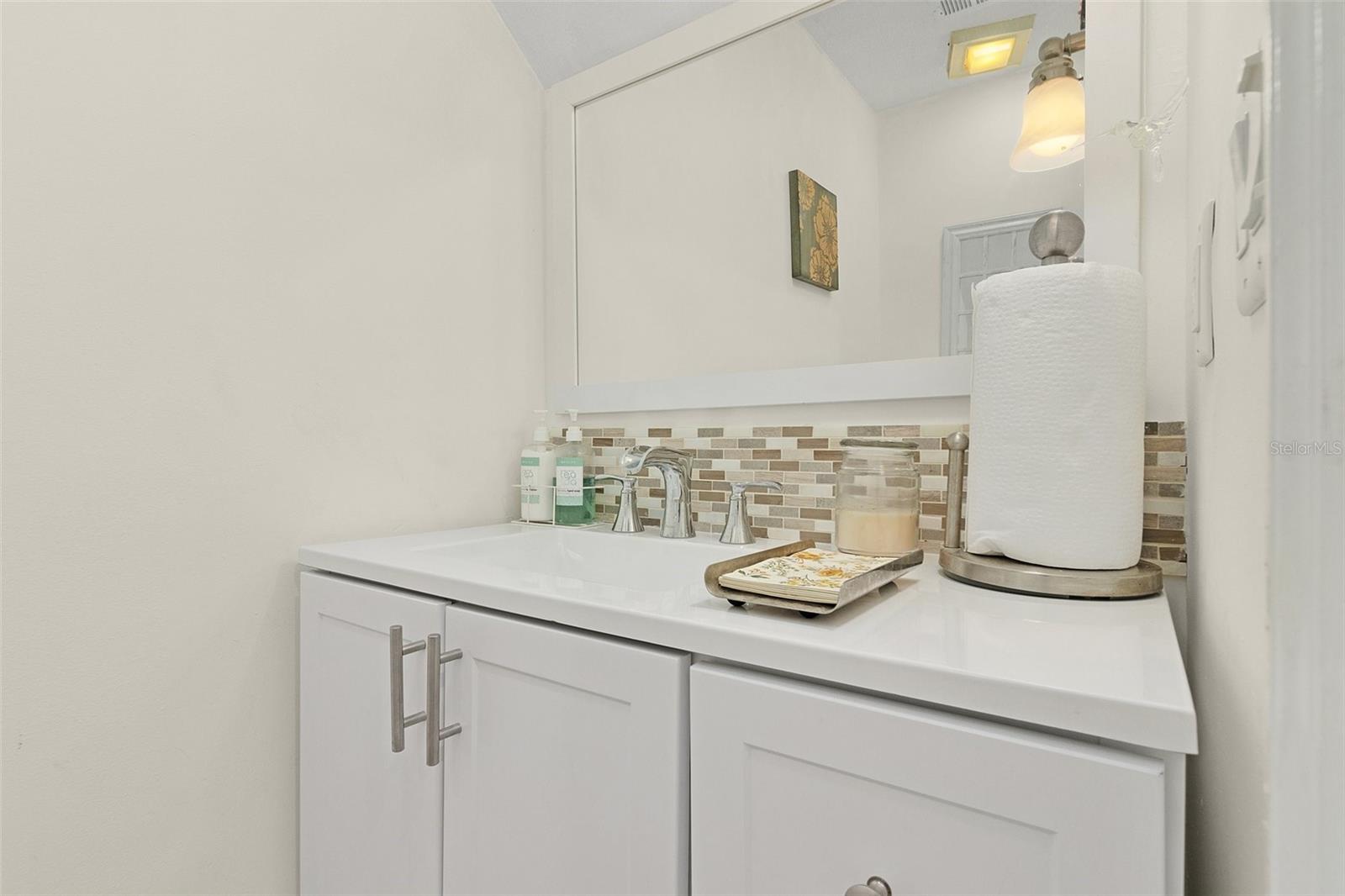 Half Bath under the staircase