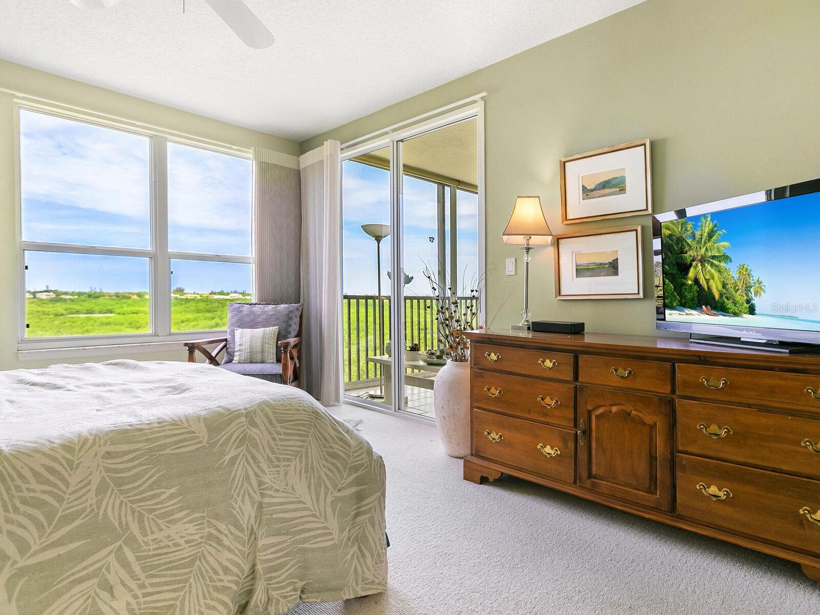 Amazing view from owner's bedroom