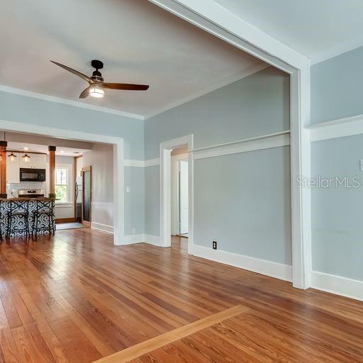 Dining room looking towards kitchen.