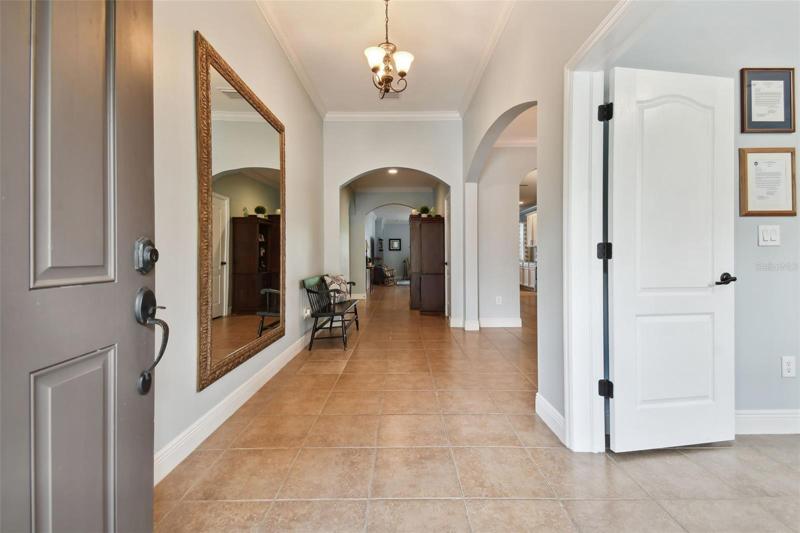 Entryway with Den to the Right