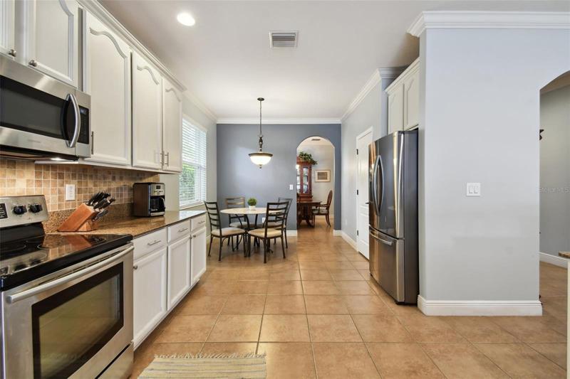 Kitchen towards Breakfast Nook and Dining Room