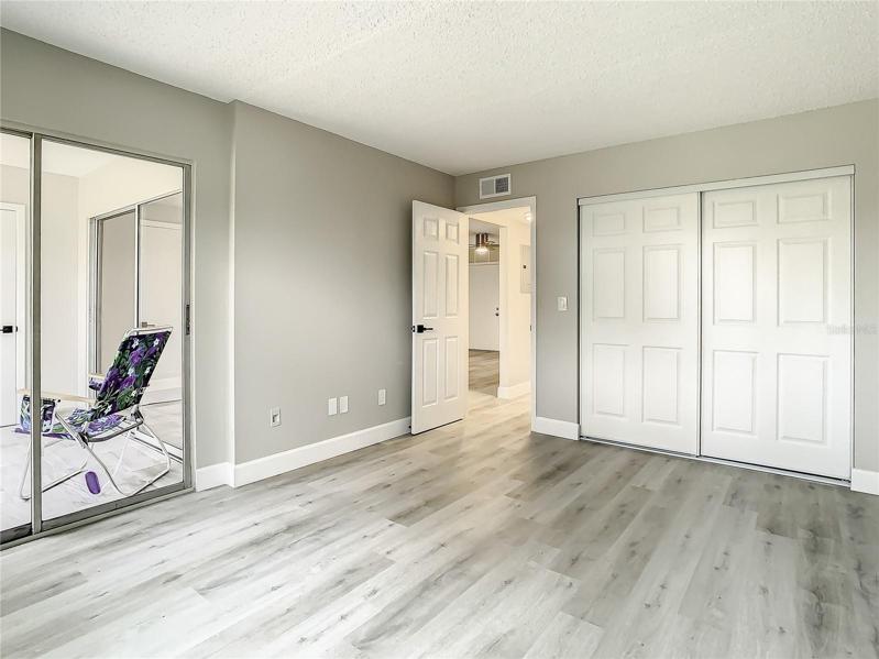 he bedroom also offers private access to this outdoor retreat through sliding glass doors and also enjoys a delightful second view from the large bedroom window
