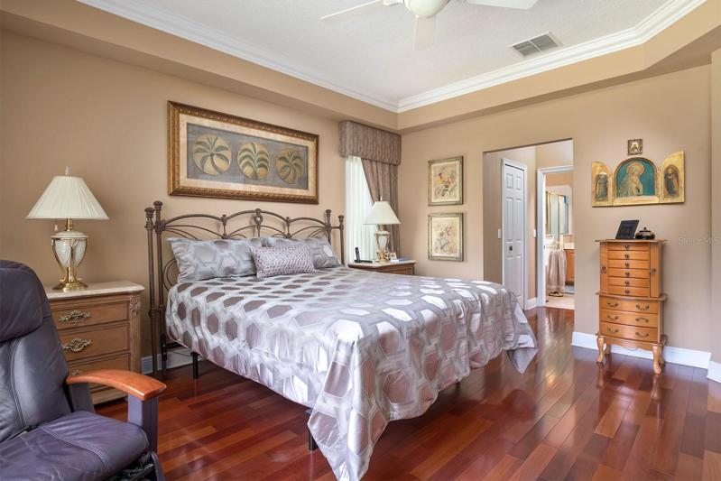 Gorgeous Brazilian Cherry Wood Floors in the Master Bedroom