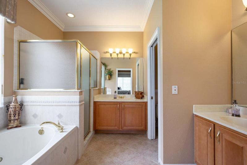 Master Bathroom with His and Her Sinks
