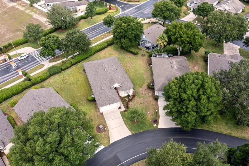 Aerial View of home and road access