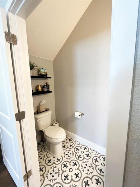 First floor powder room