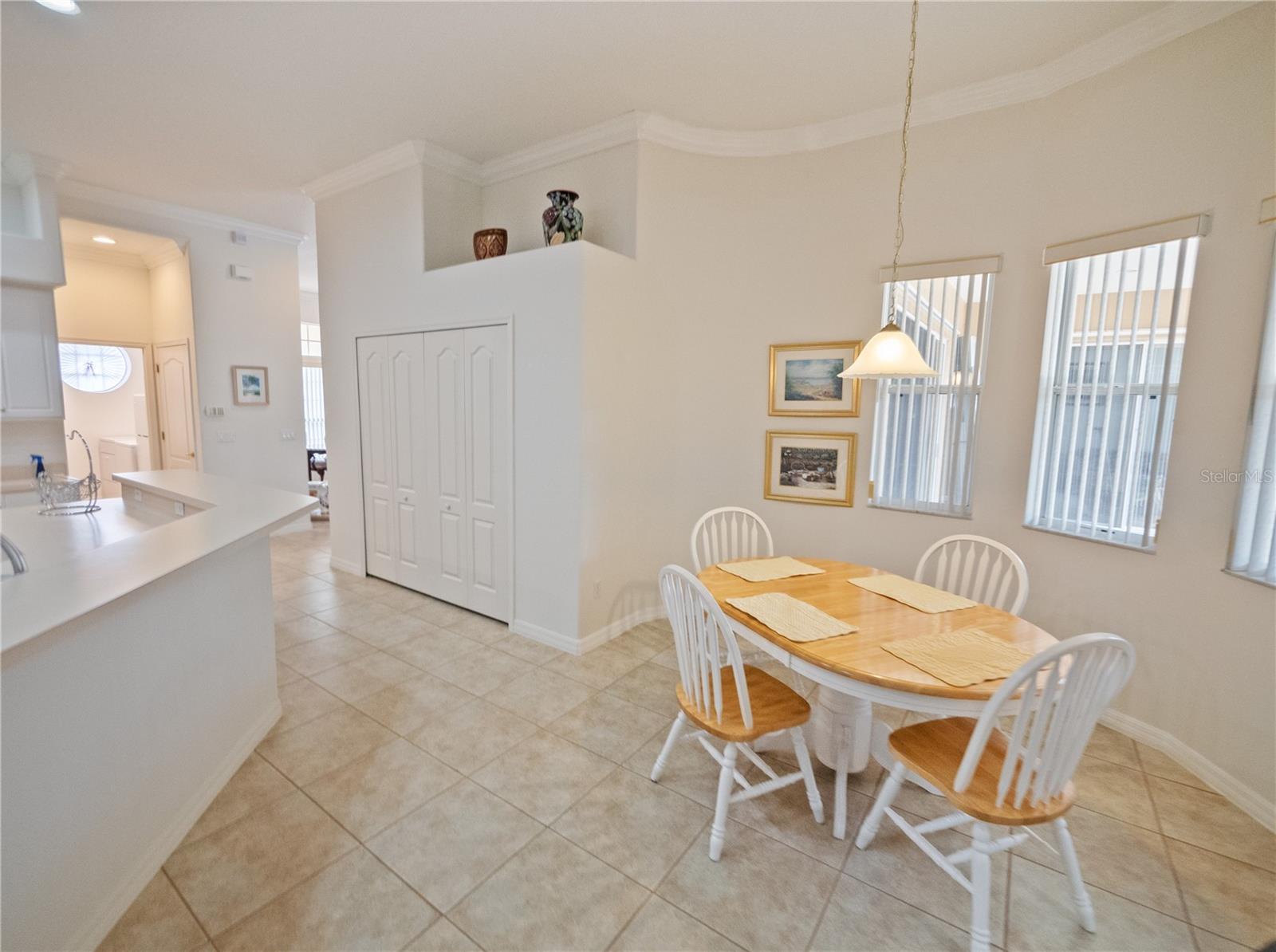 Breakfast nook and pantry. 13 x 15