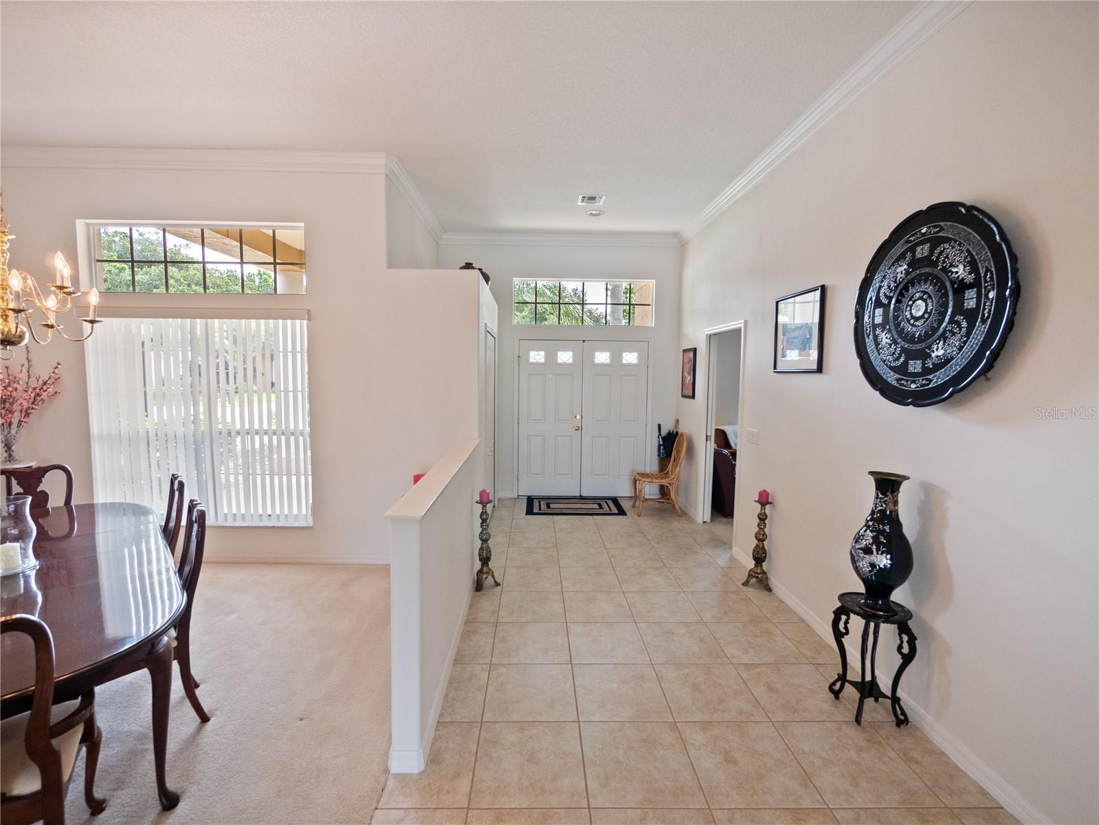 Front foyer and dining