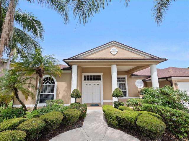 Beautiful entry with double doors.