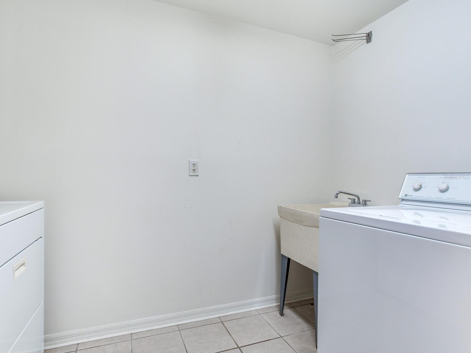 Downstairs laundry room
