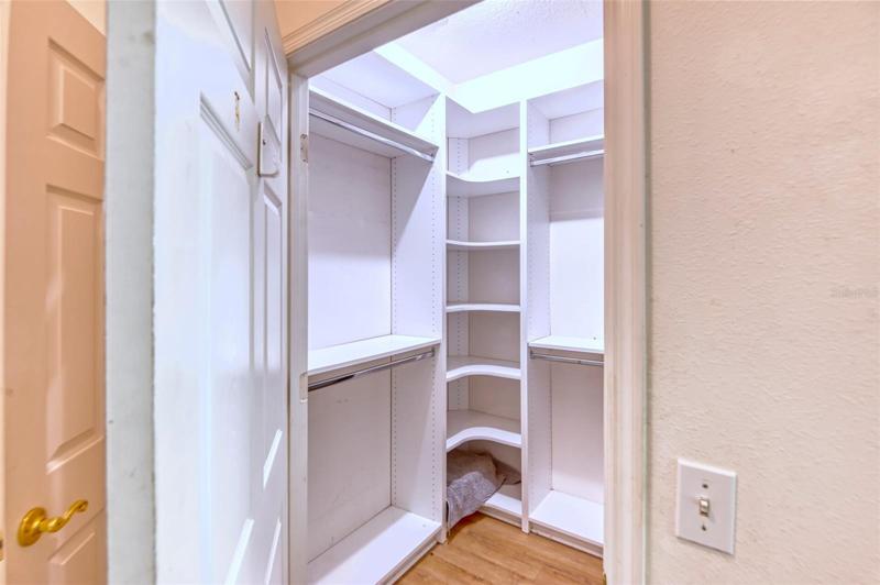 Custom walk in closet