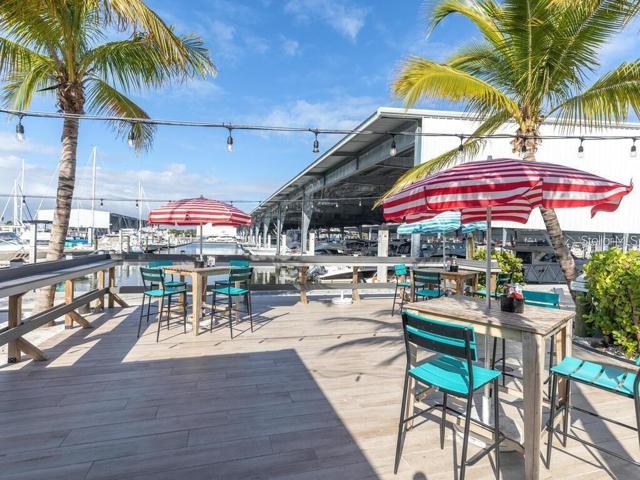 Patio Dining Area of Tiki Docks