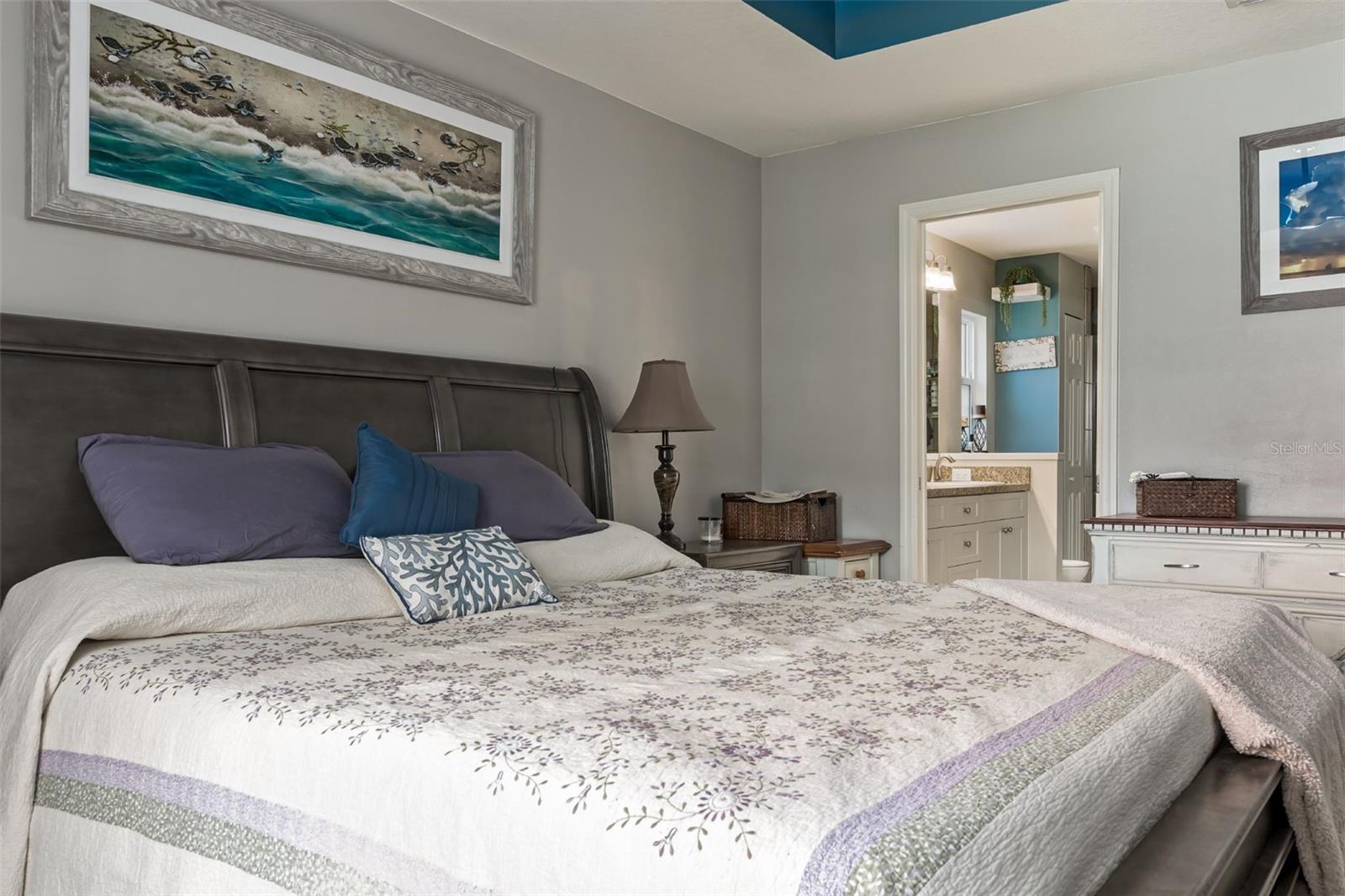 Owner's Bedroom with Bathroom In Background