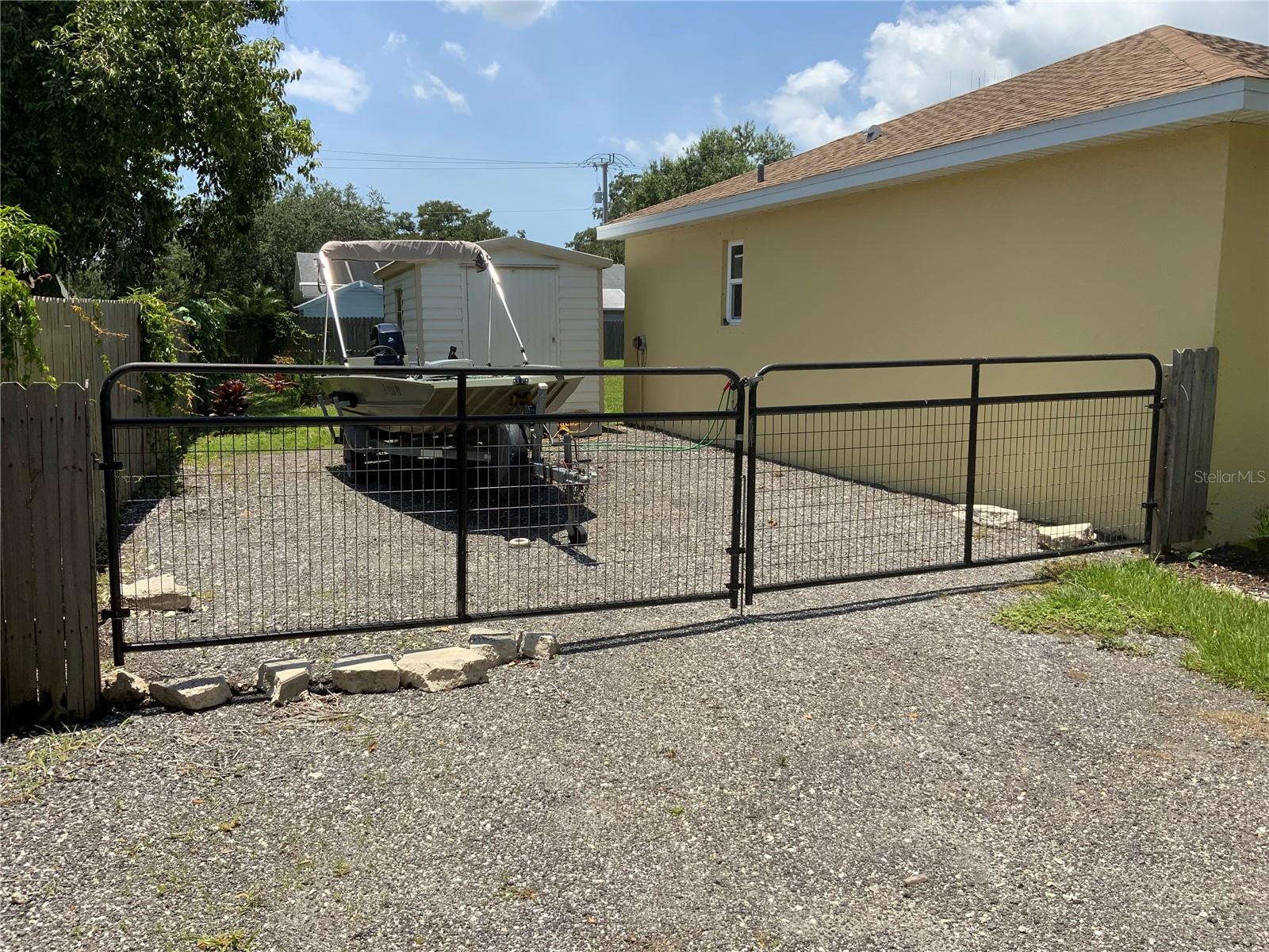 Secure Boat, RV, Trailer Parking with 10’x12’ Shed