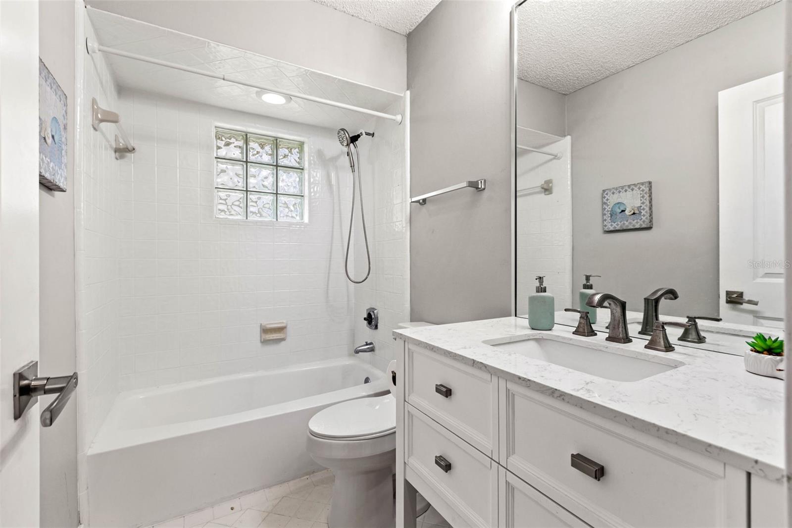 3rd full bath with exterior access to use as pool bath.