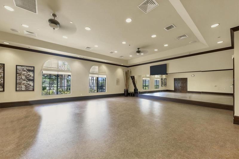 Group fitness room