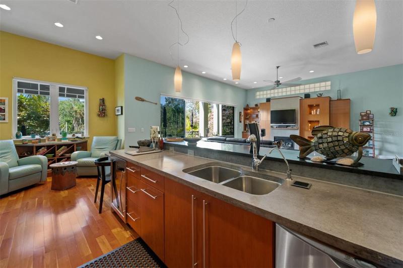 Custom concrete countertops